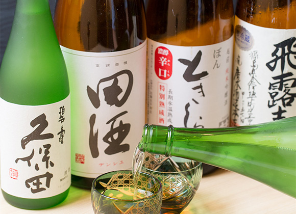 利酒師厳選の日本酒を多数ご用意
